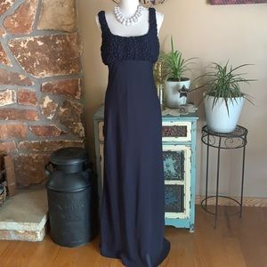 Vintage Betsey & Adam Navy Sleeveless Dress